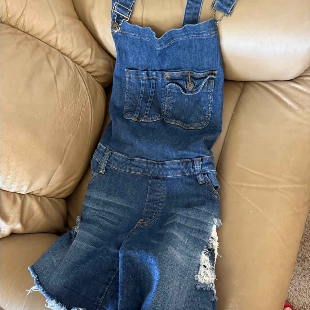 Women’s Machine Jeans Overall Shorts, sz Lg.